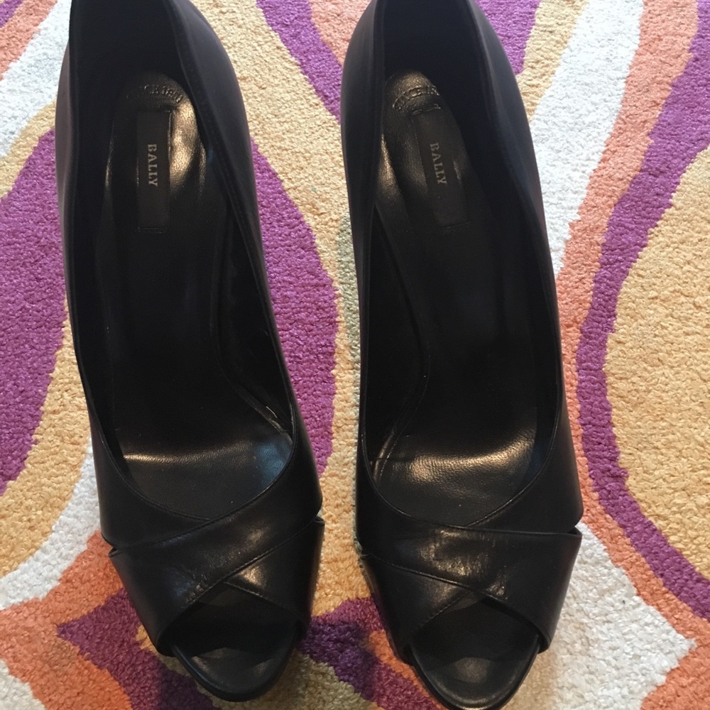 Bally platform wedge heels